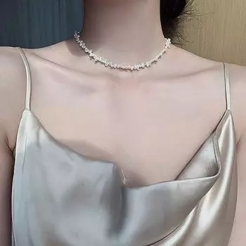 Accessible Luxury Baroque Asymmetrical Women s Pearl Necklace Baroque Asymmetrical pearl necklace