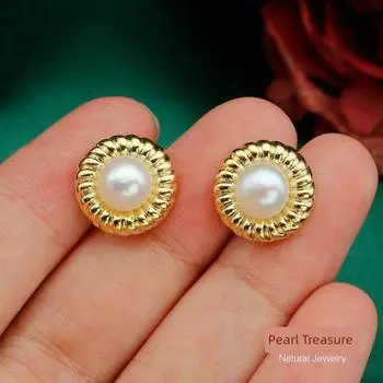 Accessible Luxury Fancy Niche Style Unique Fashion Freshwater Pearl The whole of No. 43 is about 12mm