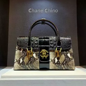 Accessible Luxury Hong Kong Elegant Crocodile Pattern Middle-Aged Women s Shoulder Bag Rich woman bag