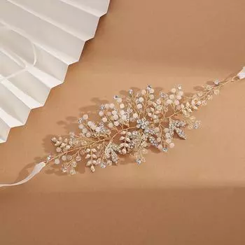 Accessories 22-year-old mesh leaf new headband handmade hair accessories soft pottery bride jewelry hair accessories wedding headgear