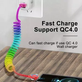 Accessories Cable Tips USB Data Cable Cord Type-C Fast Charger Charging Cable Fast Charger Wire For Type-C