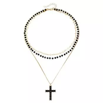 Accessories Creative Cross Necklace Female Dark Girl Sexy Spice Girl Style Personality Items