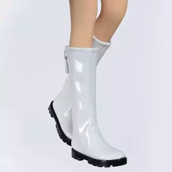 Accessories for for TBLeague for large size fashion sexy beautiful leather style flat long shoes head and clothes not enamel [TOYBARJAPAN] 1/6
