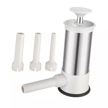 Accessories Kitchen Stuffer 3 Machine Steel Stainless with Nozzles Sausage