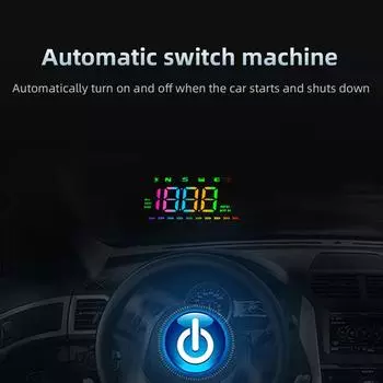 Accessories Multi Functional Tester Head Up Display HD LCD Projection Color Font Digital GPS Speedometer Car HUD