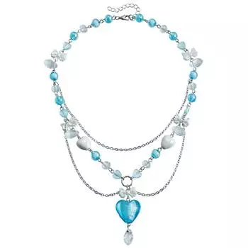 Accessories, Spice Girl Beaded Y2K Necklace, Love Imitation Pearl Bow Choker Necklace.