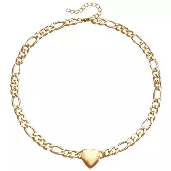 Accessories Spice Girl Simple Figaro Frosted Love Necklace Women S Short Collarbone Chain Necklace Choker золотой