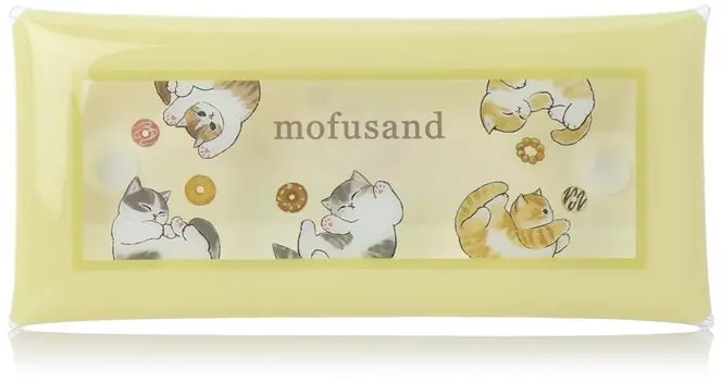 Accessory Cosmetic Pen Clear Multi L Children mofusand0016 Donatsu [Mofusand] Pouch, Holder, Pouch, Case, Case, Size, Ladies, Girls, (MFS-130)
