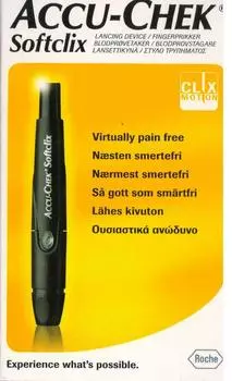 Accu chek Softclix Lancing Device Sugar Diabetic Kit Aid 25 Ланцеты, немецкий язык