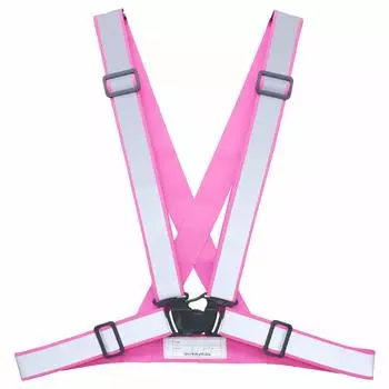 Ace Safety Reflective Taski Wide Reflective One Size Fits WS9023 Vest, Vest, Type, Pink, Material, Most,