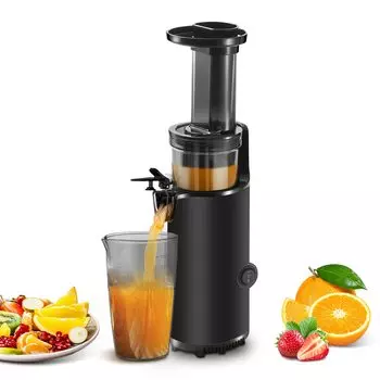 Aceki Mini Медленно отжатые отходы Низкая скорость Маленький Высокий сок Устойчив к Сохраняет свежесть Рецепты Японская инструкция по эксплуатации Соковыжималка, Разделение, Вращение,