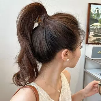 Ацетат ретро акула заколка маленькая геометрия волос краб заколка модная уксусная кислота волосы коготь девушки кофейный