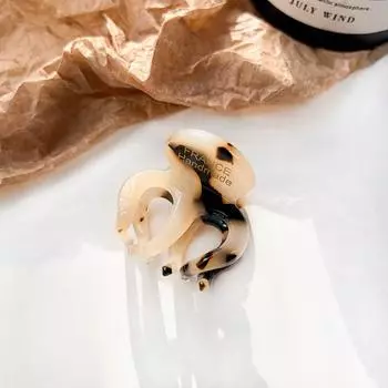 Acetate Pumpkin Grab Clip Small Hollow Out High Ponytail Fixed Artifact Hairpin Korean Style Hair Clips Retro Mini Hair Claw