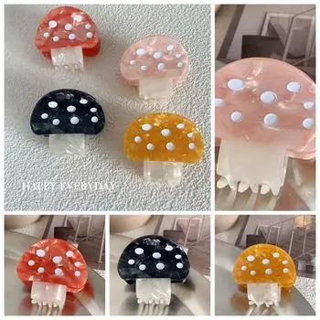 Ацетатная симпатичная заколка для волос Y2k маленькая заколка в виде акулы персонализированная уксусная кислота грибок коготь для волос женский D