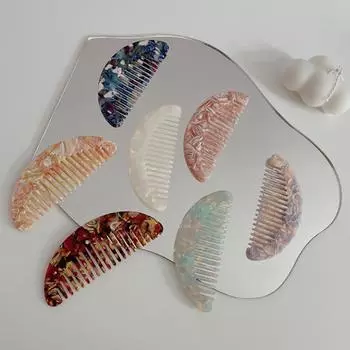 Ацетатные расчески для волос, антистатические массажные щетки для волос, парикмахерские цветные инструменты для укладки волос, дорожные аксессуары