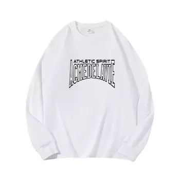 ACME Осенняя одежда с длинными рукавами из чистого хлопка, новый мужской и женский топ, весенний внутренний слой, базовая рубашка, футболка с круглым вырезом и длинными рукавами M коричневый