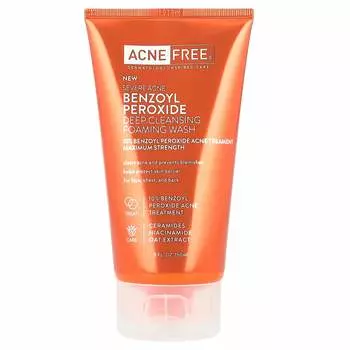ACNE FREE, сильное акне, глубоко очищающая пенка для умывания, максимальная эффективность, 150 мл (5 жидких унций)