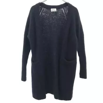 Acne Studios Long sleeve Long Shaggy knit cardigan XXS black Women Used