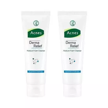Acnes Derma Relief Moisture Foam Cleanser Double Plan (125мл+125мл)
