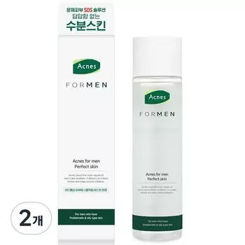 Acnes for Men Perfect Skin, 200мл, 2 шт, лучшая мужская косметика Кореи