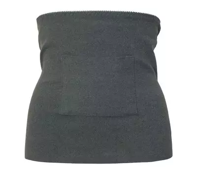 Acoa Серый Нижнее белье Простой Эластичный Гладкий Пояс для живота Теплый Пояс для живота Защита от холода Матовая Подкладка с начесом Плотная Теплоизоляция