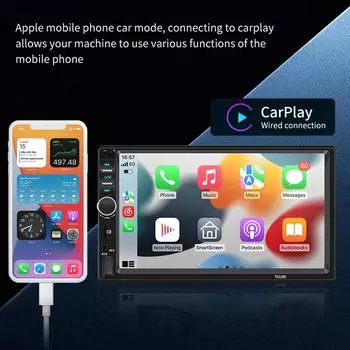 Acodo 7 FM-радио MP5 Проводной Carplay Android Auto Bluetooth-соединение 2Din Мультимедийный проигрыватель 7018b Mirror Link Вход заднего хода