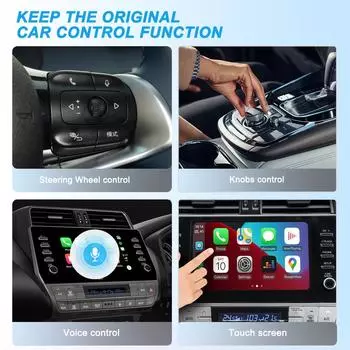 Acodo Новый беспроводной автомобильный адаптер CarPlay Android Auto Plug and Play Smart Mini Box WiFi Connect Universal Bluetooth Fast Connect