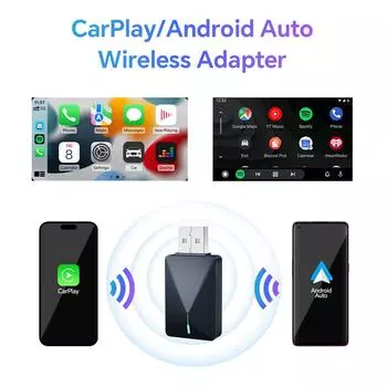 Acodo Новый проводной беспроводной 2-в-1 CarPlay Dongle Android Auto адаптер Smart Mini Box WiFi Fast Plug And Play Connect Universal