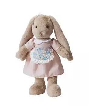 Across Rainbow Plush Rabbit Christmas Medium Standing Height 45cm Gift, Size, (Pink Skirt)