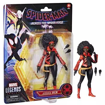 Across the Marvel Legends Action Дрю Человек-паук Spider-Verse 6-дюймовая фигурка/Джессика (Женщина-паук)