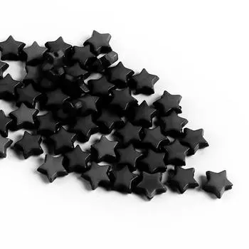 Acrylic 9Mm Pentagram Bead Solid Color Bead Star Loose Bead Bead Bead Diaphragm Diy Necklace Bracelet Jewelry Accessories 50 pieces