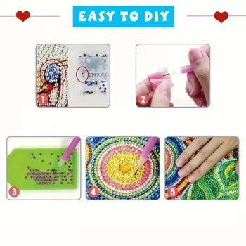 Акриловый цветок из животных 5D DIY алмазная живопись сервировочный поднос подставка для хранения алмазной живописи для стола журнальный столик