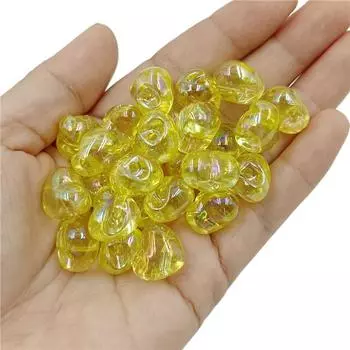 Акриловые задние отверстия для изготовления ювелирных изделий 10 шт. серьги для браслета разноцветные персиковые бусины в форме сердца DIY модные ювелирные изделия материал ожерелье шампанского