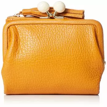 Acrylic ball bifold wallet wallet ladies genuine leather YE [Perke] 08-06-03160