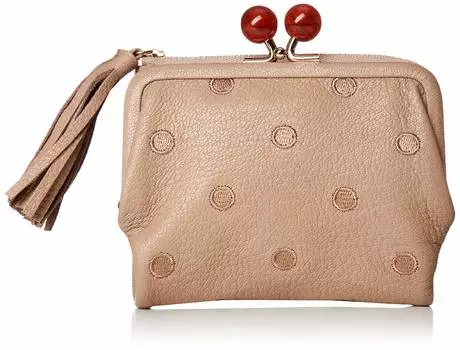 Acrylic ball bifold wallet wallet ladies genuine leather OKDOT [Pelke] 08-06-03160