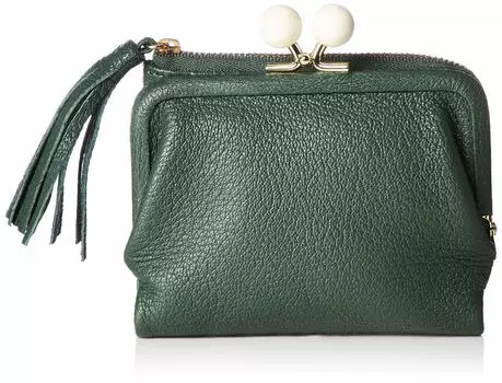 Acrylic ball bifold wallet wallet ladies genuine leather GN [Pelke] 08-06-03160