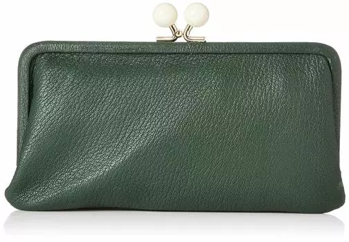 Acrylic ball clasp long wallet wallet ladies genuine leather GN [Perke] 08-06-03161