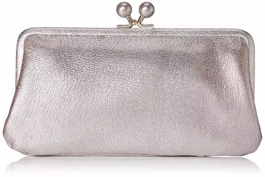 Acrylic ball clasp long wallet wallet ladies genuine leather SV [Perke] 08-06-03161