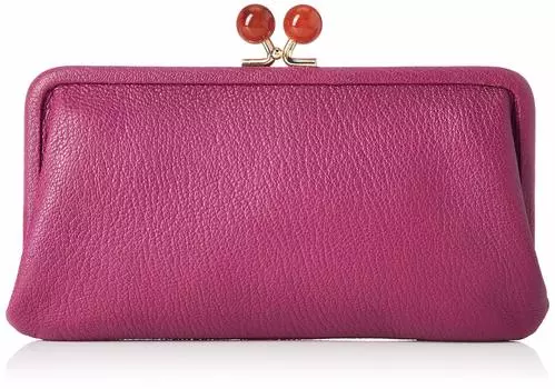 Acrylic ball purse long wallet wallet ladies genuine leather PU [Perke] 08-06-03161