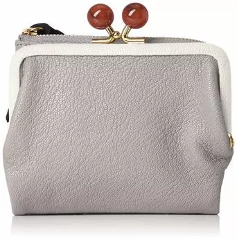 Acrylic ball wallet wallet ladies genuine leather MIXGR [Perke] bi-fold 08-06-03160