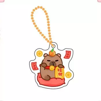 Acrylic Capibara Bag Hanging Capybara Kapibara Pendant Capybara Acrylic Keychain Kids Style 8