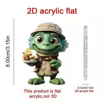 Acrylic Car Charming Hanging Ornament Stylish Cartoon Design For Interior Decor