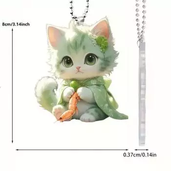 Acrylic Cat Stylish Car Decoration Charm In Bright Colors For Fun And Trendy Style Auto 1
