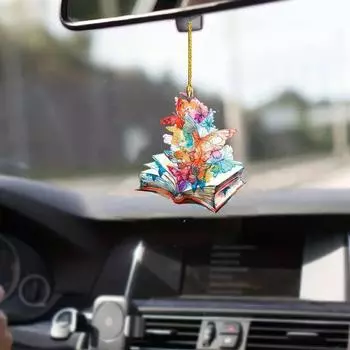 Acrylic Charming Christmas Tree Hanging Ornament For Stylish Interior Car
