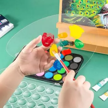 Acrylic Clear Non-stick DIY Craft Artist Paint Palette Mixing Palette Art Supplies Painting Tool 1 Pcs