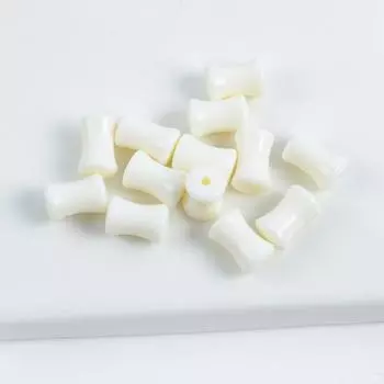 Acrylic Color Luminous Bamboo Beads Section High-Rise Beaded Beads Loose Beads Diy Bracelet Necklace Material Accessories 30 pieces