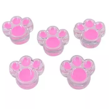 Acrylic Creative Foot Beads Fashion Drop Oil DIY Bracelet Necklace Material 5Pcs Jewelry Accessories Loose Beads 25mm Transparent Handmade разноцветный