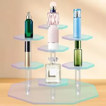Acrylic Display Stand for Figures Collectibles Doll Toy Transparent Storage Rack Perfume Shelf Holder
