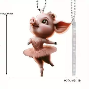 Acrylic Fun Pendant Bright Car Interior Accessory And Cheerful Christmas Tree Decoration