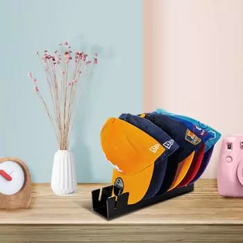 Acrylic Hat Stand Stylish Space-Saving Organizer For Baseball Caps Save Space Fashionable Decoration Transparent чистый